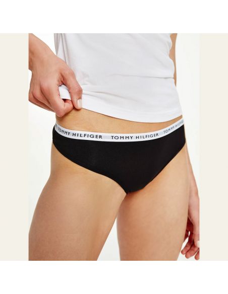 Tommy Hilfiger Women 3Pack String Contrast Black