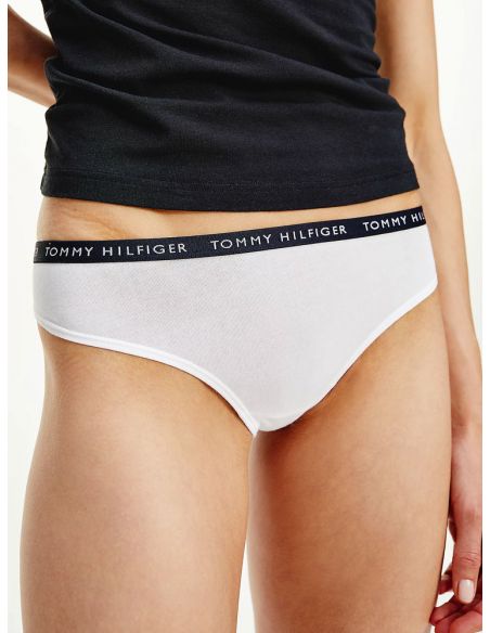 Tommy Hilfiger Women 3Pack String Contrast Black White Grey