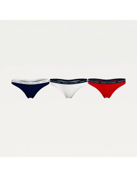 Tommy Hilfiger Women 3Pack String Contrast Navy White Red