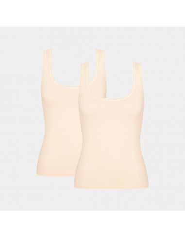 Sloggi Dames GO Tanktop C2P Vanille 2pack