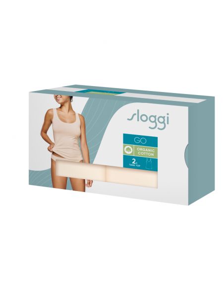 Sloggi Dames GO Tanktop C2P Vanille 2pack