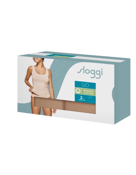 Sloggi Dames GO Tanktop C2P Cognac 2pack