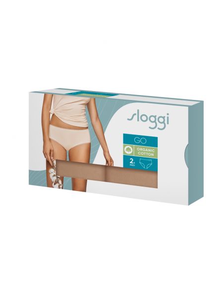 Sloggi Dames GO Midi C2P Cognac 2pack