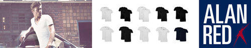 Alan Red t-shirts aanbieding