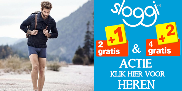 Heren 2+1 actie sloggi